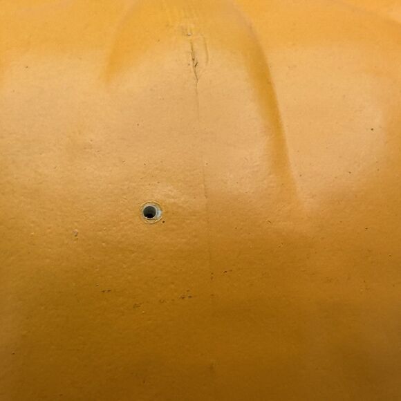 Unmarked Halloween Pumpkin Jack o'Lantern Blow Mold Light Incl 8" Tall - Picture 6 of 14